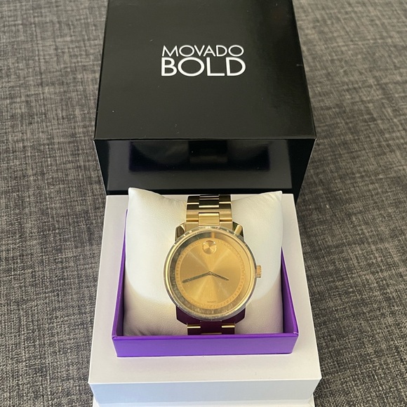 Movado Bold Gold Watch